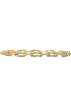 David Yurman 18kt Stax Chain Link Gelbgoldarmband 4mm