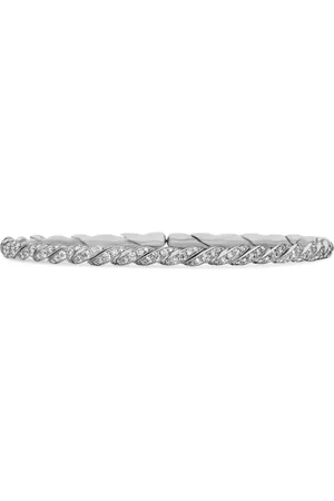David Yurman 18kt Pavéflex Weißgoldarmband (3,5mm)