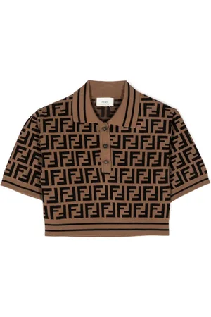 Fendi Poloshirt mit Logo-Print