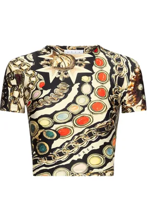 AREA Cropped-T-Shirt mit Print