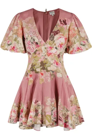 HEMANT AND NANDITA Kleid mit Blumen-Print