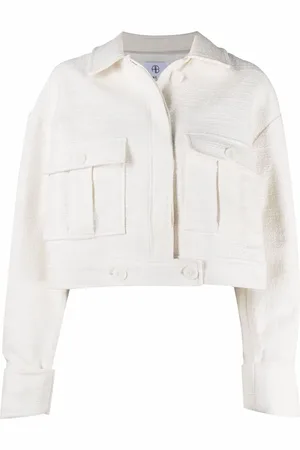 ANINE BING Strukturierte Cropped-Jacke