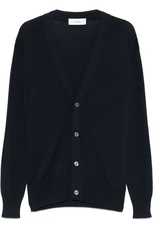 LARDINI Fein gerippter Cardigan