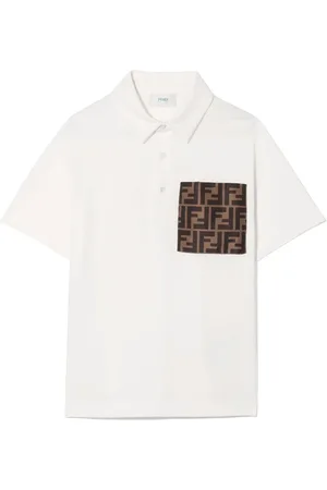 Fendi Poloshirt mit tiefen Schultern