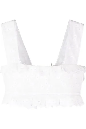 Isabel Marant Cropped-Top mit Lochstickerei
