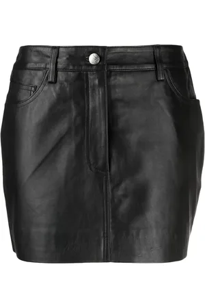 REMAIN Minirock aus Lackleder
