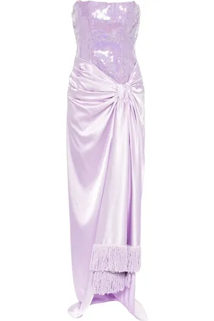 Bronx and Banco Gina Satin-Abendkleid mit Pailletten