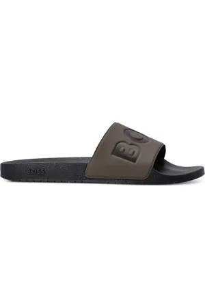 HUGO BOSS Pantoletten mit Logo-Prägung