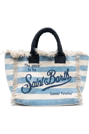 MC2 SAINT BARTH Gestreifte Vanity Strandtasche
