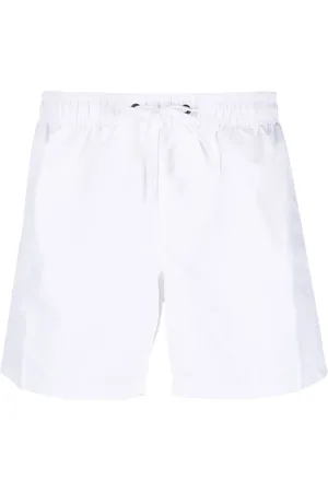 Sundek Gestreifte Badeshorts mit Logo-Patch