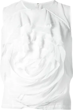 Comme des Garçons Top mit Rüschen