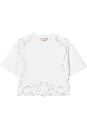 Twin-Set Bluse mit Lochstickerei