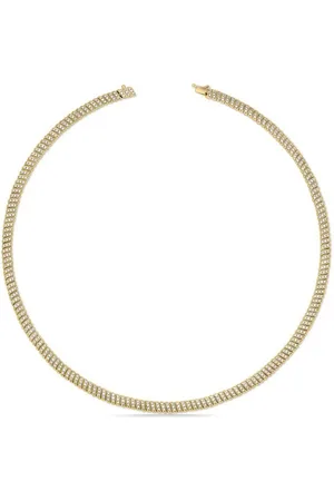 Anita 18kt Gelbgold-Choker mit Diamanten
