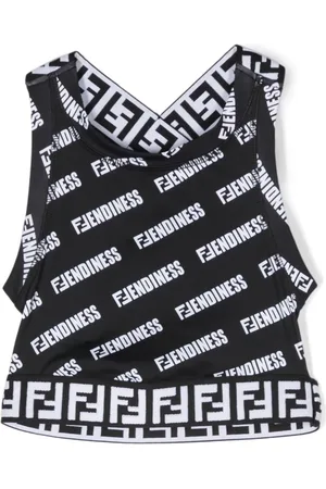 Fendi Top mit Logo-Print