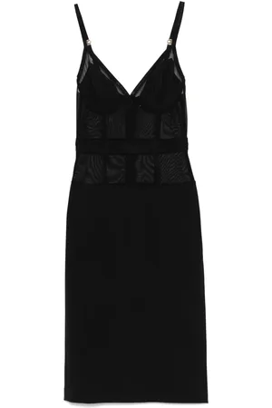 Elisabetta Franchi Mittellanges Kreppkleid