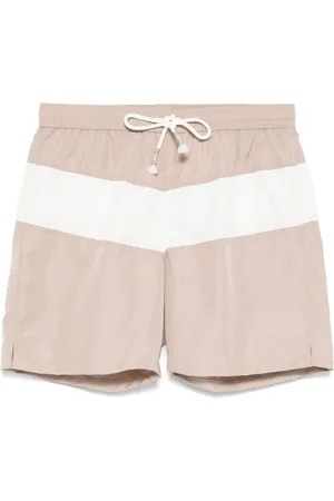 ELEVENTY Gestreifte Badeshorts