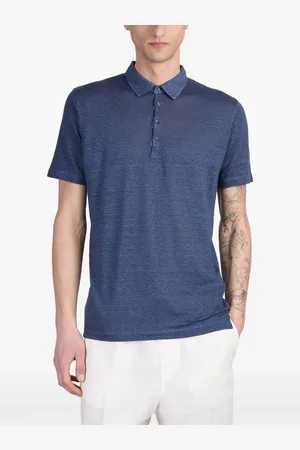 120% Lino Poloshirt aus Jersey