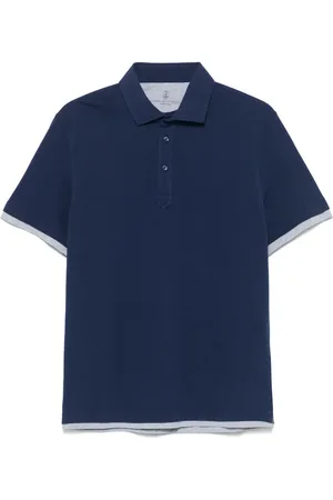 Brunello Cucinelli Poloshirt im Layering-Look
