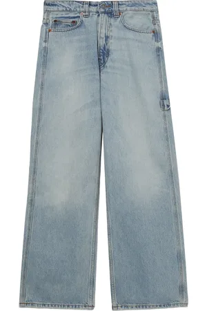 haikure High-Waist-Hose mit geradem Bein