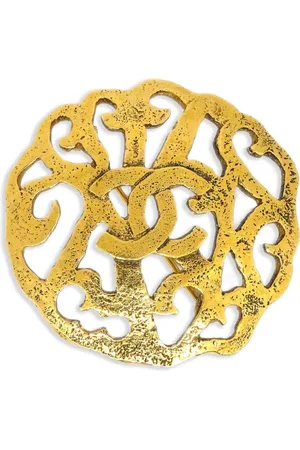 CHANEL 1990-2000s Medallion Brosche