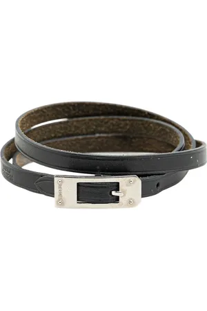 Hermès 2004 Triple Tour Buckle Armband aus Leder