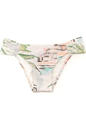 Lenny Niemeyer Drapiertes Bikinihöschen mit Aquarell-Print