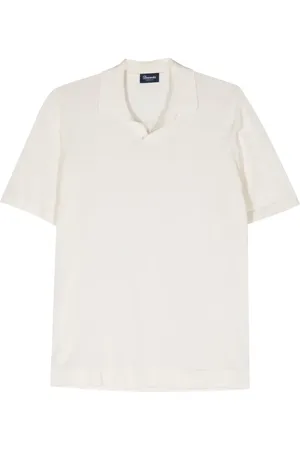 DRUMOHR Fein gestricktes Poloshirt