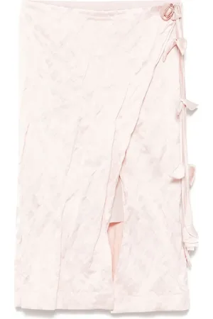 BLUMARINE Gewickelter Midirock in Knitteroptik