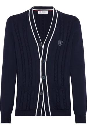 Brunello Cucinelli Cardigan mit Zopfmuster