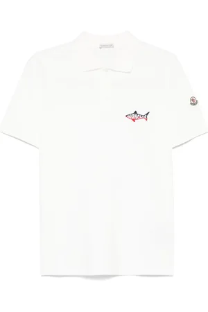 Moncler Poloshirt mit Logo-Patch