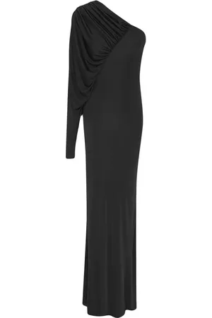 Saint Laurent Einschultriges Abendkleid
