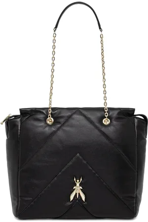 Patrizia Pepe Gesteppte Tote Bag mit Fly-Schild
