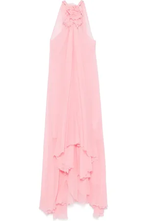 BLUMARINE Maxikleid mit Blumenapplikation