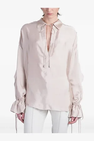 BLUMARINE Klassische Satinbluse