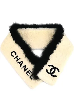 CHANEL 1990-2000s Schal mit CC