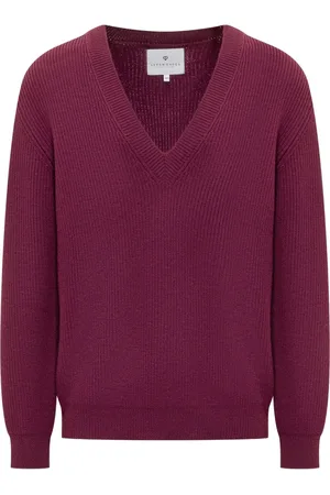 Seven Gauge Pullover mit V-Ausschnitt