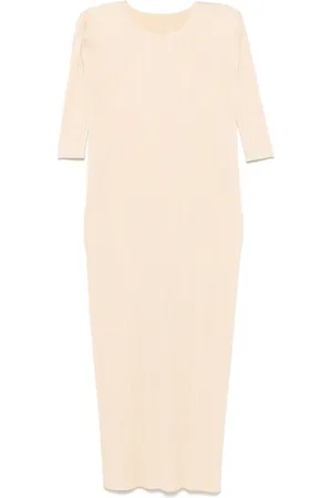 PLEATS PLEASE ISSEY MIYAKE Merry Bicolor Midikleid
