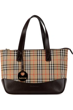 Burberry 1999-2024 Canvas-Handtasche mit Haymarket Check