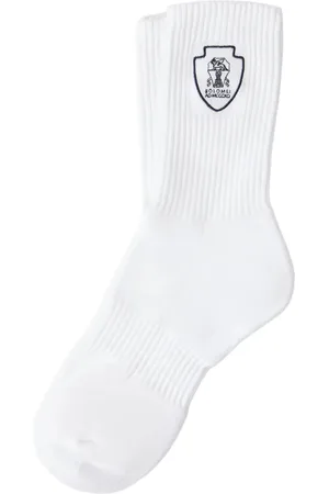 Brunello Cucinelli Socken mit Logo-Stickerei