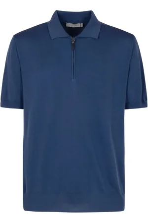 CANALI Poloshirt mit Reißverschluss