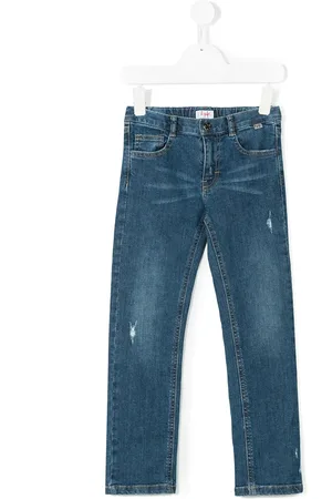 Il gufo Jeans in Distressed-Optik