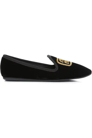 Miu Miu Slipper mit Logo-Stickerei