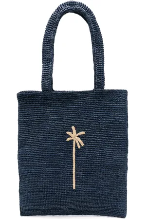 MANEBI Palm Tote Bag aus Raffiabast