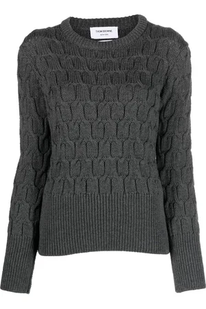 Thom Browne Pullover mit Zopfmuster