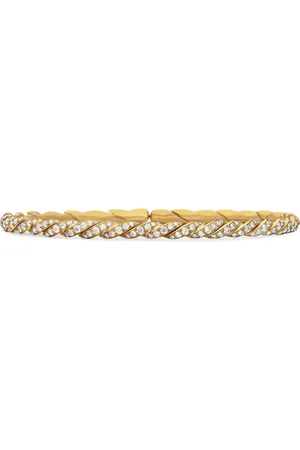 David Yurman 18kt Pavéflex Gelbgoldarmband (3,5mm)