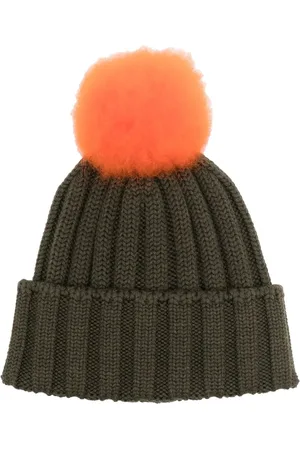 Woolrich Gerippte Bommelmütze