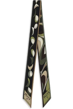 Puccini Schal mit Onde and Pesci-Print