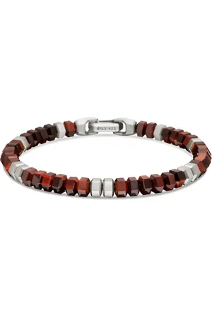 David Yurman Hex Bead Armband aus Sterlingsilber 6mm