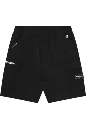 A Bathing Ape Cargo-Shorts mit Logo-Print
