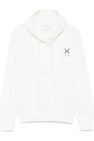John Richmond Hoodie mit Logo-Patch